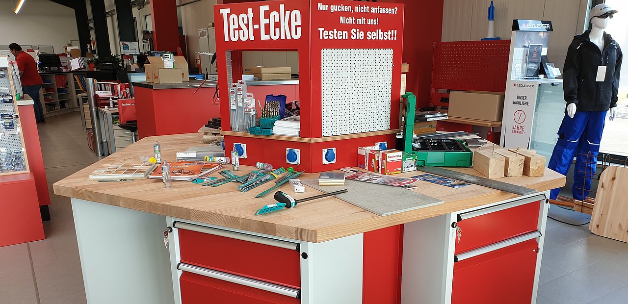 Testecke Befestigungstechnik